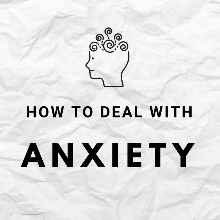 how to deal with anxiety 1
