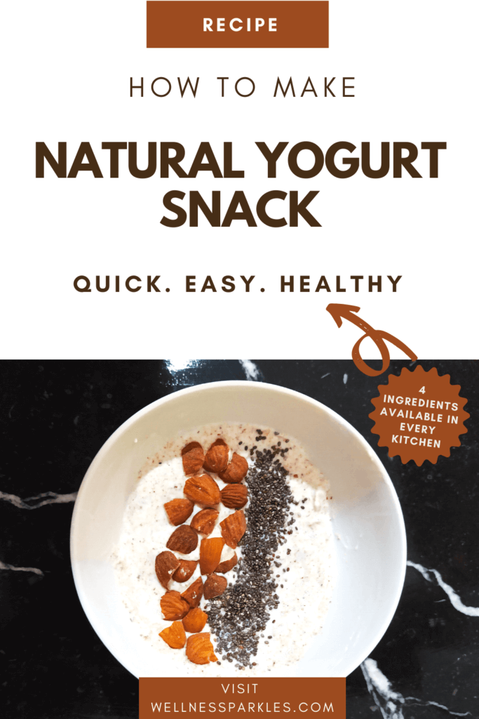 how to make natural yogurt snack recipe pin