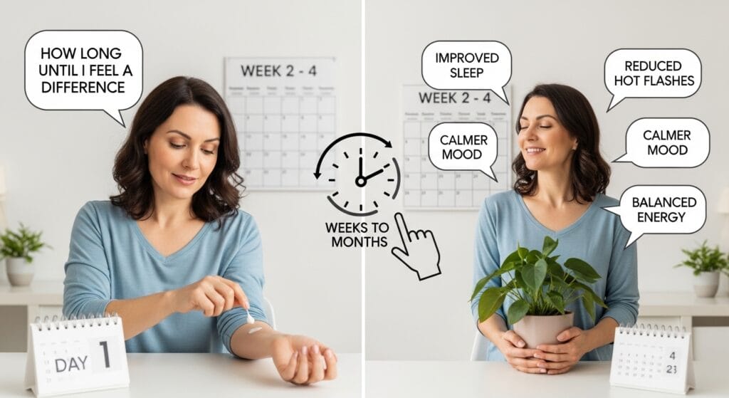 How long does it take for progesterone cream to work